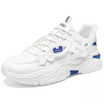 Летняя мужская обувь, новые дышащие маленькие белые туфли, модная универсальная спортивная обувь с внутренней высотой, повседневная обувь для бега для папы 39