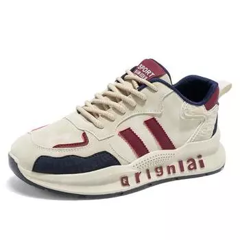 Летняя мужская обувь, новые дышащие туфли, модная универсальная спортивная обувь на платформе, повседневная обувь для бега для папы 39