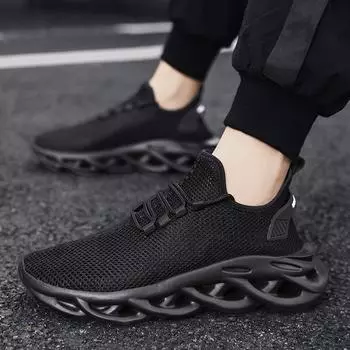 Летняя мужская обувь, новые сетчатые дышащие кроссовки из сетки Fly, мужские повседневные кроссовки на платформе со шнуровкой, всесезонная обувь 39