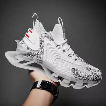 Летняя мужская обувь. Обувь большого размера. Мужские кроссовки. Кроссовки на воздушной подушке, увеличивающие рост. 38 чёрный