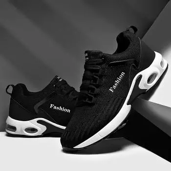 Летняя мужская обувь, трендовые повседневные кроссовки, удобные, дышащие, сетчатые, для бега на открытом воздухе, толстая подошва, противоскользящая, походная мужская обувь 38 синий