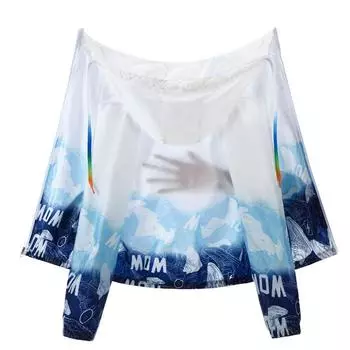 Летняя мужская одежда для защиты от солнца с принтом для мужчин, устойчивая к ультрафиолетовому излучению, для рыбалки 6XL чёрный