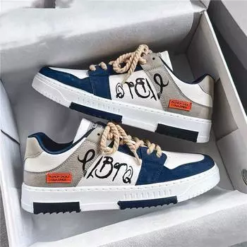 Летняя мужская парусиновая обувь, модная обувь для доски и студенческая обувь, мужская повседневная модная обувь Ins 39