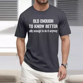 Летняя мужская популярная футболка с круглым вырезом и коротким рукавом с принтом M