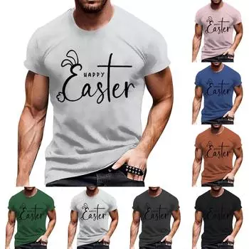 Летняя мужская популярная футболка с круглым вырезом и коротким рукавом с принтом L чёрный