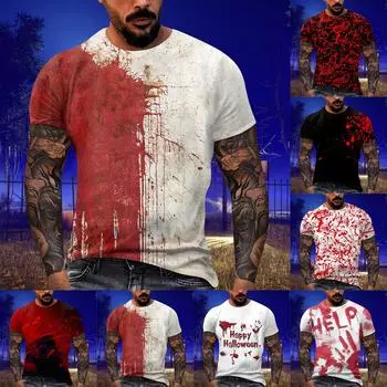 Летняя мужская популярная футболка с круглым вырезом и коротким рукавом с принтом XXL чёрный