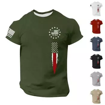 Летняя мужская популярная футболка с круглым вырезом и коротким рукавом с принтом XXXL чёрный