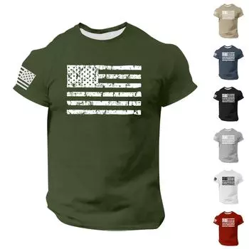 Летняя мужская популярная футболка с круглым вырезом и коротким рукавом с принтом M чёрный