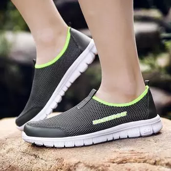Летняя мужская повседневная обувь, лоферы, дышащие сетчатые кроссовки, женская быстросохнущая обувь для пар, размер 46, кроссовки для мужчин, кроссовки для бега 35
