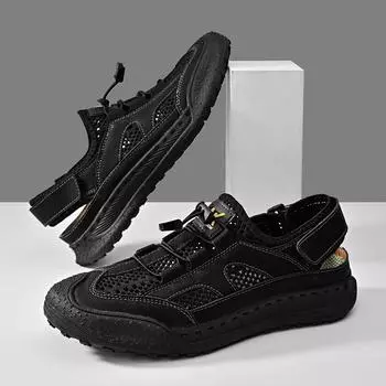 Летняя мужская повседневная обувь Сандалии 41 серый