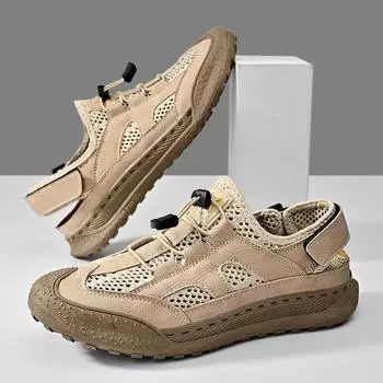 Летняя мужская повседневная обувь Сандалии 39 чёрный