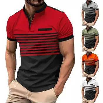 Летняя мужская рубашка на пуговицах с круглым вырезом и короткими рукавами, однотонный повседневный топ L темно-зеленого