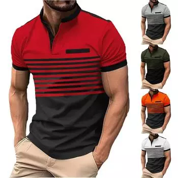 Летняя мужская рубашка на пуговицах с круглым вырезом и короткими рукавами, однотонный повседневный топ L