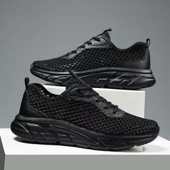 Летняя мужская спортивная обувь 39-49, дышащая повседневная обувь, летающая тканая обувь для бега на открытом воздухе 39 белый