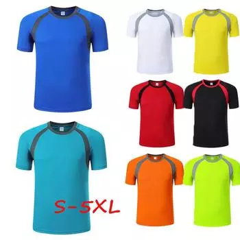 Летняя мужская спортивная рубашка, быстросохнущая рубашка для бега, спортивная футболка с короткими рукавами, тренировочные футболки для тренировок S белый