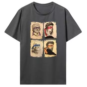 Летняя научная футболка с черепахами для мужчин, футболка с коротким рукавом, футболка с юмором, с круглым вырезом, хлопковая, забавная, с принтом S