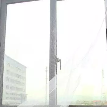 Летняя невидимая сетка для экрана, самоклеящаяся антимоскитная сетка для окна, самодельная противомоскитная сетка для окна с песком и липучкой белый