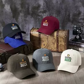 Летняя новая бейсболка с вышивкой букв, женская спортивная шапка на открытом воздухе, мужская трендовая модная кепка с мягким верхом из хлопка с утиным языком M56-59cm чёрный