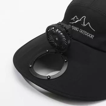 Летняя новая большая шляпа с карнизом, шляпа с веером, мужская широкополая шляпа, женская шляпа с солнцезащитным козырьком для рыбалки Adjustable тёмно-синий