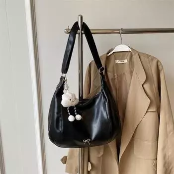 Летняя новая большая вместительная сумка через плечо, сумка через плечо, модный женский рюкзак, в комплекте с маленькой куклой в подарок