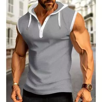 Летняя новая быстросохнущая рубашка поло с лацканами и карманом на пуговицах для мужчин, спортивная рубашка поло для фитнеса и повседневной работы, облегающая рубашка S серый