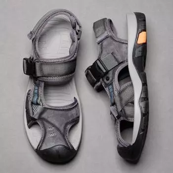 Летняя новая дышащая верхняя одежда двойного назначения нескользящие мужские сандалии-мешки для прогулок на пляже 38