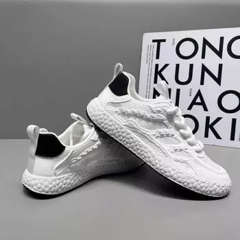 Летняя новая корейская версия, повседневная обувь на шнуровке с плоской подошвой, дышащая, модная низкая обувь для студентов, нескользящая мягкая подошва 39