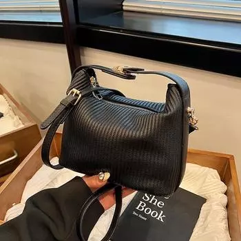 летняя новая линия однотонной сумки через плечо из искусственной кожи, можно носить через плечо, модный популярный стиль, можно загружать в косметичку для мобильного телефона