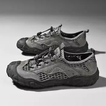 Летняя новая модная тенденция повседневная мужская сетчатая обувь молодежная дышащая легкая спортивная обувь для отдыха на открытом воздухе двухцветная мужская обувь 38