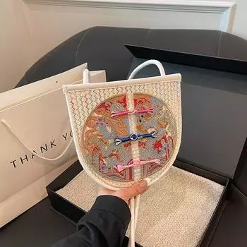 Летняя новая модная вышивка в китайском стиле, изысканная и маленькая, из хлопка и пеньки, элегантная и красивая