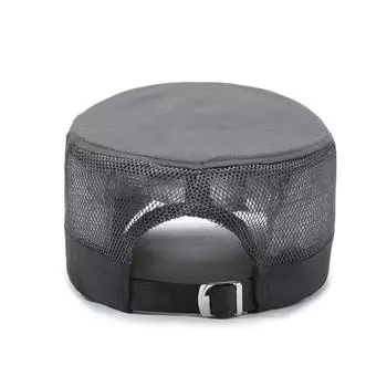 Летняя новая мужская быстросохнущая шляпа с плоским верхом, сетчатая шляпа для улицы, солнцезащитный козырек для рыбалки, тонкая дышащая кепка для мужчин Adjustable тёмно-синий