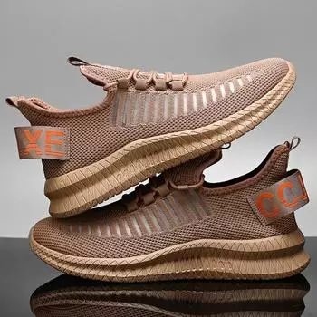 Летняя новая мужская обувь большого размера для отдыха, легкая дышащая сетчатая спортивная обувь на открытом воздухе 39 белый