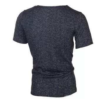 Летняя новая мужская повседневная модная рваная футболка с короткими рукавами, 5 цветов