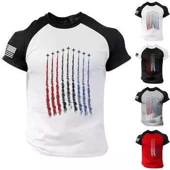 Летняя новая мужская рубашка реглан с коротким рукавом, независимый дневной принт, повседневная рубашка с верхом и низом XXL