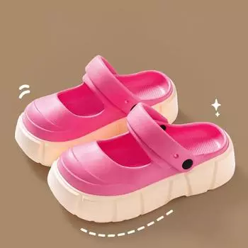 Летняя новая обувь Cave для женщин, модная обувь EVA Anti Slip для пляжа, для улицы, дома, плоские сандалии Clogs, женская обувь для сада 35-36