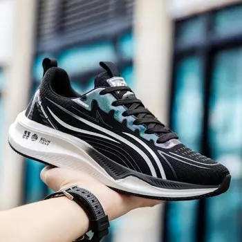 Летняя новая пара кроссовок с сетчатой дышащей мягкой подошвой и мягкой поверхностью, ультралегкие модные универсальные повседневные спортивные кроссовки для бега для мужчин 36 синий