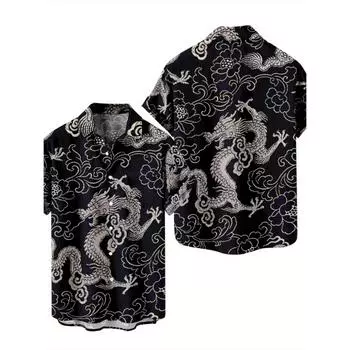 Летняя новая пляжная рубашка в гавайском стиле S