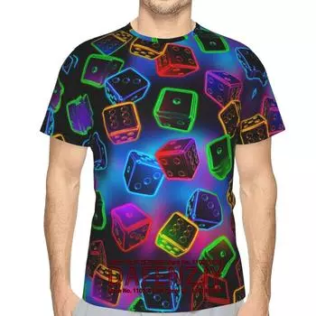 Летняя новая повседневная мужская футболка с 3D-принтом, уличная мода, круглый вырез, мужской короткий рукав, Y2K L красный