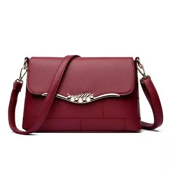 Летняя новая стильная модная и повседневная мягкая кожаная сумка для мам среднего возраста, простая косая маленькая квадратная женская сумка