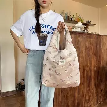 Летняя новая стильная жаккардовая сумка-бабочка через плечо сумка подмышкой сумка для покупок литературная кожаная веревочная сумка