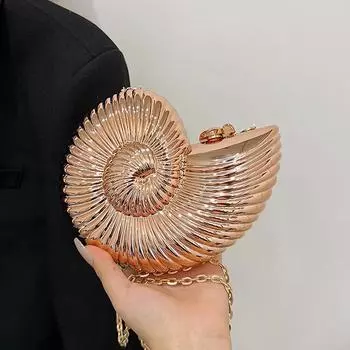 Летняя новая сумка для званого ужина знаменитости, модная универсальная сумка через плечо с рисунком улитки, персонализированная сумка-мессенджер