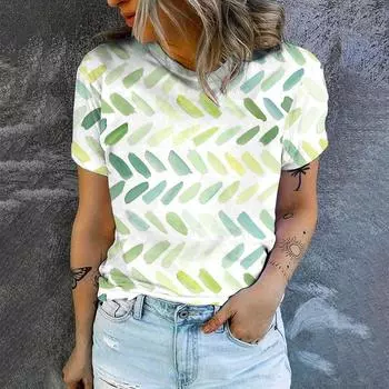 Летняя новая удобная футболка из высококачественной ткани, повседневная простая женская футболка, уличная мода, дышащая свободная футболка с круглым вырезом XS