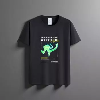 Летняя новая универсальная футболка унисекс из чистого хлопка, модная повседневная футболка с круглым вырезом, дышащая, свободного кроя, с принтом, с короткими рукавами M белый