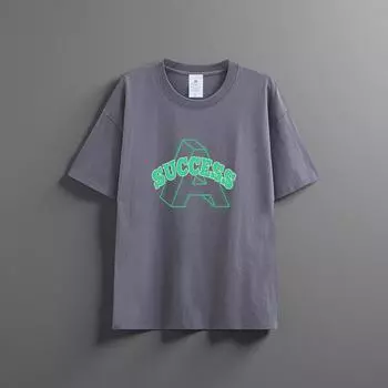 Летняя новая универсальная футболка унисекс из чистого хлопка, модная повседневная футболка с круглым вырезом, дышащая свободная рубашка с принтом и короткими рукавами XXXXXL синий