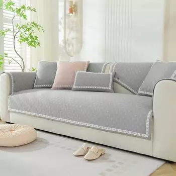 Летняя новая высококачественная летняя нескользящая подушка для дивана в современном простом художественном стиле 50*50cm