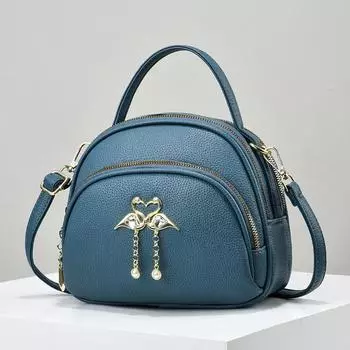 Летняя новая женская сумка из мягкой кожи с несколькими карманами, женская маленькая квадратная сумка, изысканная женская сумка с подвеской, сумка через плечо