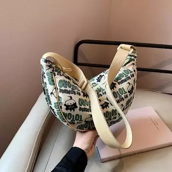 Летняя новая женская сумка Оригинальная сумка через плечо Модная нишевая сумка через плечо женская сумка через плечо (30cm<Max Length<50cm)