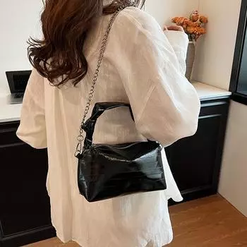 Летняя новая женская сумка подмышкой, модная и популярная, материал PU, маленькая и изысканная, вместимость для повседневной жизни