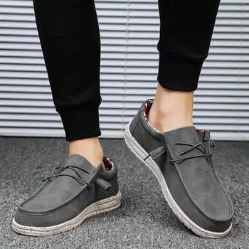 Летняя Новейшая мужская спортивная повседневная обувь мужская вулканизированная обувь легкая и модная дышащая парусиновая обувь мужская больших размеров 40-48 40