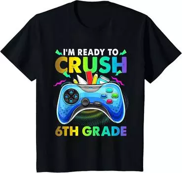 Летняя новинка 3D футболка с принтом «Назад в школу» футболки с графическим принтом «Первый день школы» детская мода уличная одежда топ с короткими рукавами 100